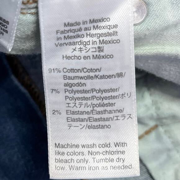 J.Crew Women's Blue High Waisted Frayed Raw Hem Cut-Off Denim Jeans Shorts 29 - Picture 5 of 5